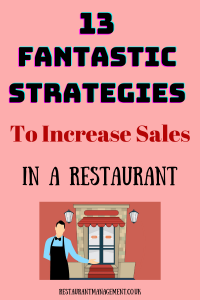 Strategies to increase sales