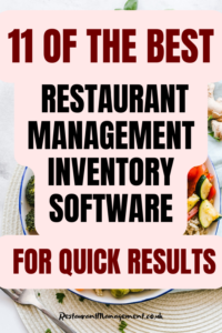 The Best Restaurant Management Inventory System