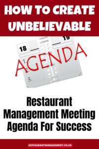 Restaurant Management Meeting Agenda For Success