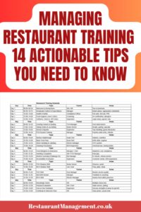 Managing Restaurant Training: 14 Actionable Tips You Need To Know