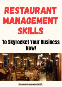 skills used in restaurant management