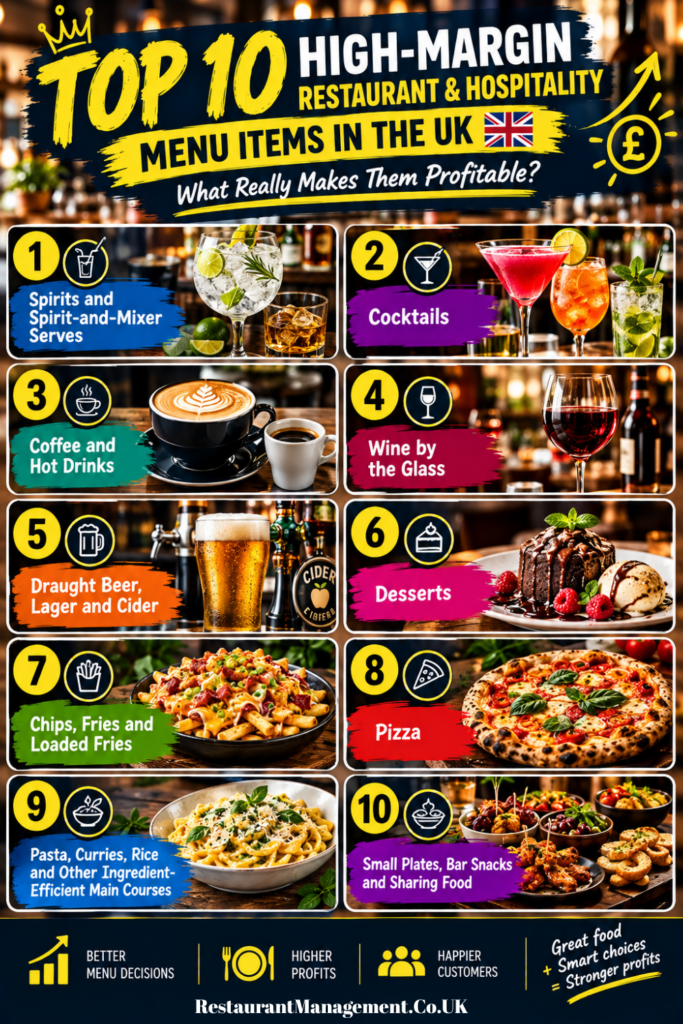 Top 10 High-Margin Restaurant & Hospitality Menu Items in the UK — What Really Makes Them Profitable?